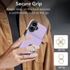 For iPhone 16 Plus RFID Anti-theft Card Ring Holder Phone Case(Purple) - 3