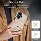 For iPhone 16 RFID Anti-theft Card Ring Holder Phone Case(White) - 3