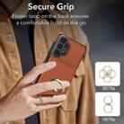 For Samsung Galaxy A13 4G/5G RFID Anti-theft Card Ring Holder Phone Case(Brown) - 3