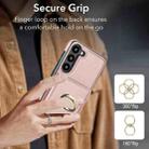 For Samsung Galaxy A54 4G/5G RFID Anti-theft Card Ring Holder Phone Case(Rose Gold) - 3