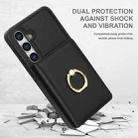 For Samsung Galaxy A15 4G/5G RFID Anti-theft Card Ring Holder Phone Case(Black) - 2
