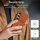 For Samsung Galaxy A15 4G/5G RFID Anti-theft Card Ring Holder Phone Case(Brown) - 3