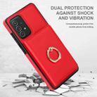 For Samsung Galaxy A72 4G/5G RFID Anti-theft Card Ring Holder Phone Case(Red) - 2