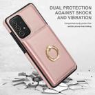 For Samsung Galaxy A72 4G/5G RFID Anti-theft Card Ring Holder Phone Case(Rose Gold) - 2