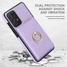 For Samsung Galaxy A72 4G/5G RFID Anti-theft Card Ring Holder Phone Case(Purple) - 2