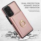 For Samsung Galaxy A53 4G/5G RFID Anti-theft Card Ring Holder Phone Case(Rose Gold) - 2