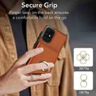 For Samsung Galaxy A71 4G RFID Anti-theft Card Ring Holder Phone Case(Brown) - 3