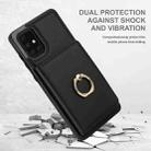 For Samsung Galaxy A51 4G RFID Anti-theft Card Ring Holder Phone Case(Black) - 2