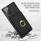 For Samsung Galaxy Note20 Ultra RFID Anti-theft Card Ring Holder Phone Case(Black) - 2