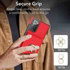 For Samsung Galaxy Note20 Ultra RFID Anti-theft Card Ring Holder Phone Case(Red) - 3