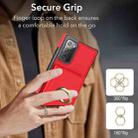 For Samsung Galaxy Note20 RFID Anti-theft Card Ring Holder Phone Case(Red) - 3