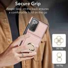For Samsung Galaxy Note20 RFID Anti-theft Card Ring Holder Phone Case(Rose Gold) - 3