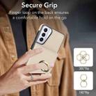 For Samsung Galaxy S21 5G RFID Anti-theft Card Ring Holder Phone Case(White) - 3