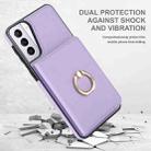 For Samsung Galaxy S21 5G RFID Anti-theft Card Ring Holder Phone Case(Purple) - 2