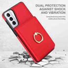 For Samsung Galaxy S21 FE 5G RFID Anti-theft Card Ring Holder Phone Case(Red) - 2