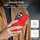 For Samsung Galaxy S23 FE 5G RFID Anti-theft Card Ring Holder Phone Case(Red) - 3