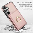 For Samsung Galaxy S23 FE 5G RFID Anti-theft Card Ring Holder Phone Case(Rose Gold) - 2
