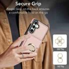 For Samsung Galaxy S23 FE 5G RFID Anti-theft Card Ring Holder Phone Case(Rose Gold) - 3