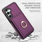 For Samsung Galaxy S23 FE 5G RFID Anti-theft Card Ring Holder Phone Case(Dark Purple) - 2