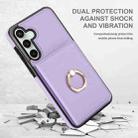 For Samsung Galaxy S23 FE 5G RFID Anti-theft Card Ring Holder Phone Case(Purple) - 2