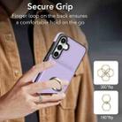 For Samsung Galaxy S23 FE 5G RFID Anti-theft Card Ring Holder Phone Case(Purple) - 3