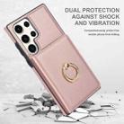 For Samsung Galaxy S23 Ultra 5G RFID Anti-theft Card Ring Holder Phone Case(Rose Gold) - 2