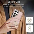 For Samsung Galaxy S23 Ultra 5G RFID Anti-theft Card Ring Holder Phone Case(Rose Gold) - 3