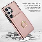 For Samsung Galaxy S24 Ultra 5G RFID Anti-theft Card Ring Holder Phone Case(Rose Gold) - 2