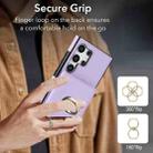 For Samsung Galaxy S24 Ultra 5G RFID Anti-theft Card Ring Holder Phone Case(Purple) - 3