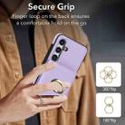 For Samsung Galaxy S24+ 5G RFID Anti-theft Card Ring Holder Phone Case(Purple) - 3