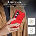 For Samsung Galaxy S24 5G RFID Anti-theft Card Ring Holder Phone Case(Red) - 3