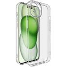 For iPhone 15 IMAK UX-5 Series Transparent TPU Phone Case - 1