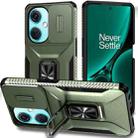 For OnePlus Nord CE3 5G Sliding Camshield Holder Phone Case(Alpine Green) - 1