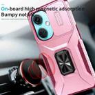 For OnePlus Nord CE3 5G Sliding Camshield Holder Phone Case(Pink + Rose Red) - 3