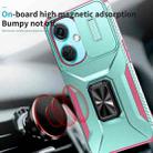 For OnePlus Nord CE3 5G Sliding Camshield Holder Phone Case(Grey Green + Pink) - 3