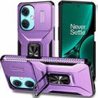 For OnePlus Nord CE3 5G Sliding Camshield Holder Phone Case(Purple) - 1