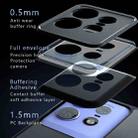 For Motorola Edge 50 Pro Frosted TPU + Transparent PC Phone Case(Black) - 3