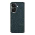 For vivo iQOO Neo9 Silver Edge Cross Texture PU Leather Phone Case(Dark Green) - 1