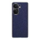 For vivo iQOO Neo9 Silver Edge Cross Texture PU Leather Phone Case(Sapphire Blue) - 1