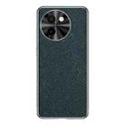 For vivo Y200t Silver Edge Cross Texture PU Leather Phone Case(Dark Green) - 1