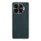 For vivo Y200 GT Silver Edge Cross Texture PU Leather Phone Case(Dark Green) - 1