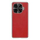 For vivo Y200 GT Silver Edge Cross Texture PU Leather Phone Case(Red) - 1