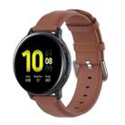 For Galaxy Watch Active3 / Galaxy Watch 3 41mm 20mm Universal Leather Watch Band(Brown) - 1