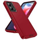 For Motorola Moto G Play 5G 2024 Life Waterproof Rugged PC + Silicone Phone Case(Red + Black) - 2