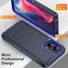 For Motorola Moto G Play 5G 2024 Life Waterproof Rugged PC + Silicone Phone Case(Dark Blue + Royal Blue) - 3