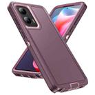 For Motorola Moto G Stylus 5G 2024 Life Waterproof Rugged PC + Silicone Phone Case(Purple + Pink) - 2