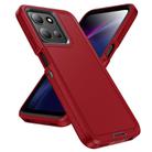 For Motorola Moto G 5G 2025 Life Waterproof Rugged PC + Silicone Phone Case(Red + Black) - 2