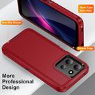 For Motorola Moto G 5G 2025 Life Waterproof Rugged PC + Silicone Phone Case(Red + Black) - 3
