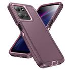 For Motorola Moto G 5G 2025 Life Waterproof Rugged PC + Silicone Phone Case(Purple + Pink) - 2