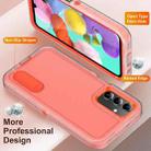 For Samsung Galaxy A15 Rugged PC + Silicone Phone Case with Holder(Transparent+Orange) - 3
